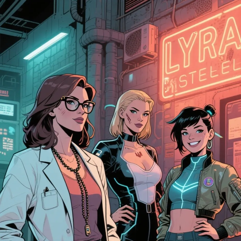 chat with ai character: Elena, Lyra e Juno