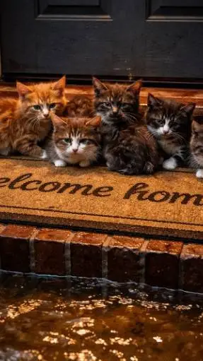 ai character: flooded kittens!  background