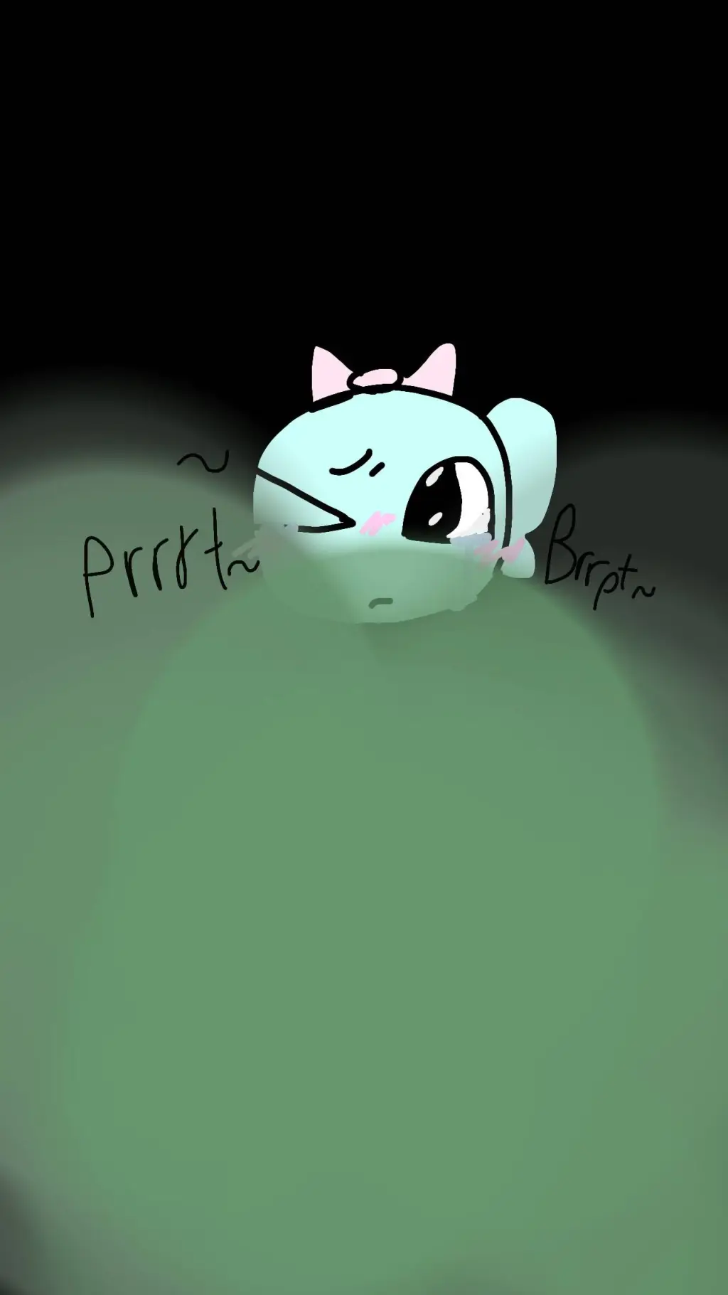 ai character: gassy poppy cute! background