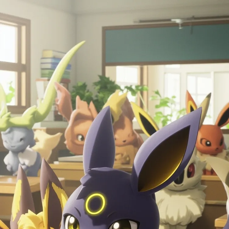 chat with ai character: Eevee school 
