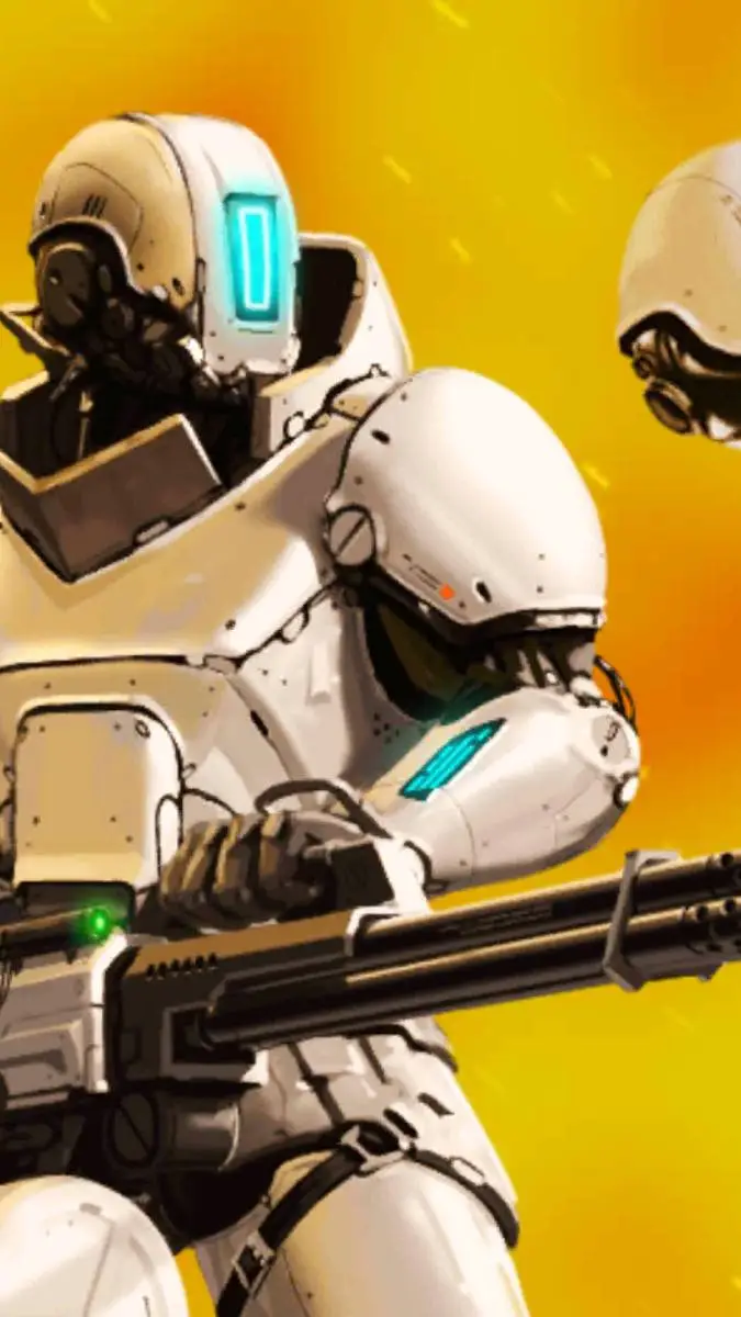 ai character: Combat cybersphere background