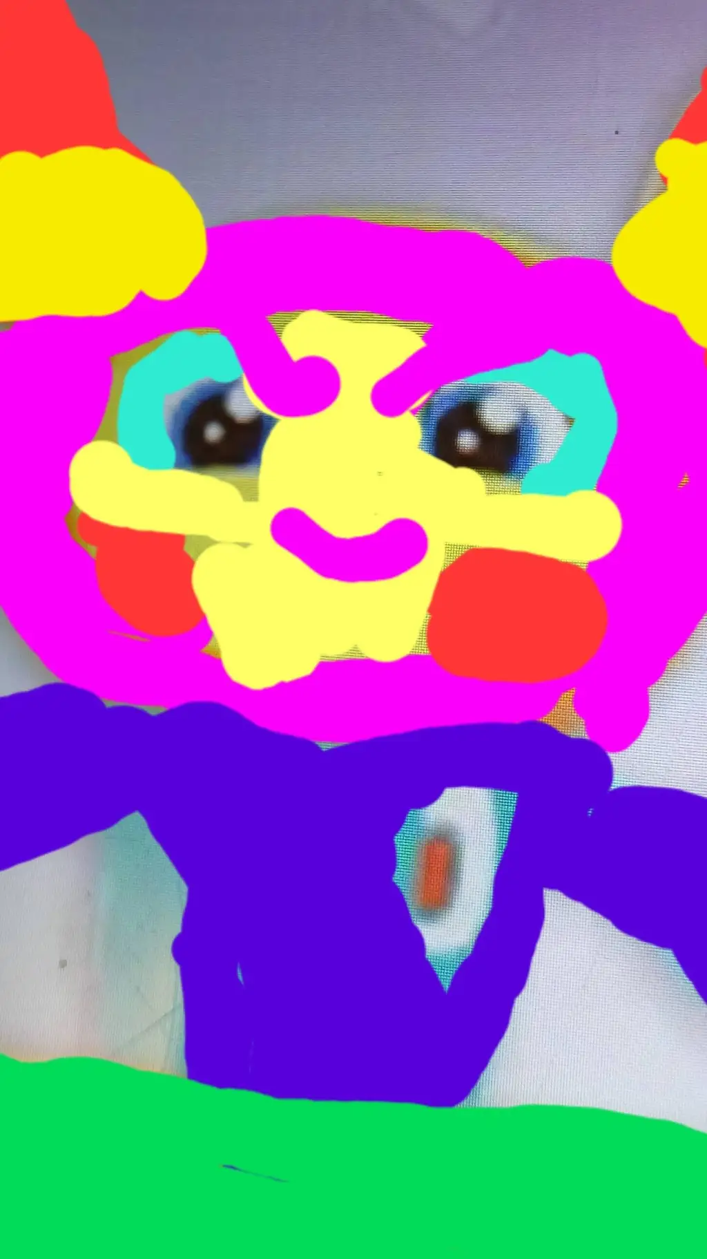 ai character: dj bouncin star background