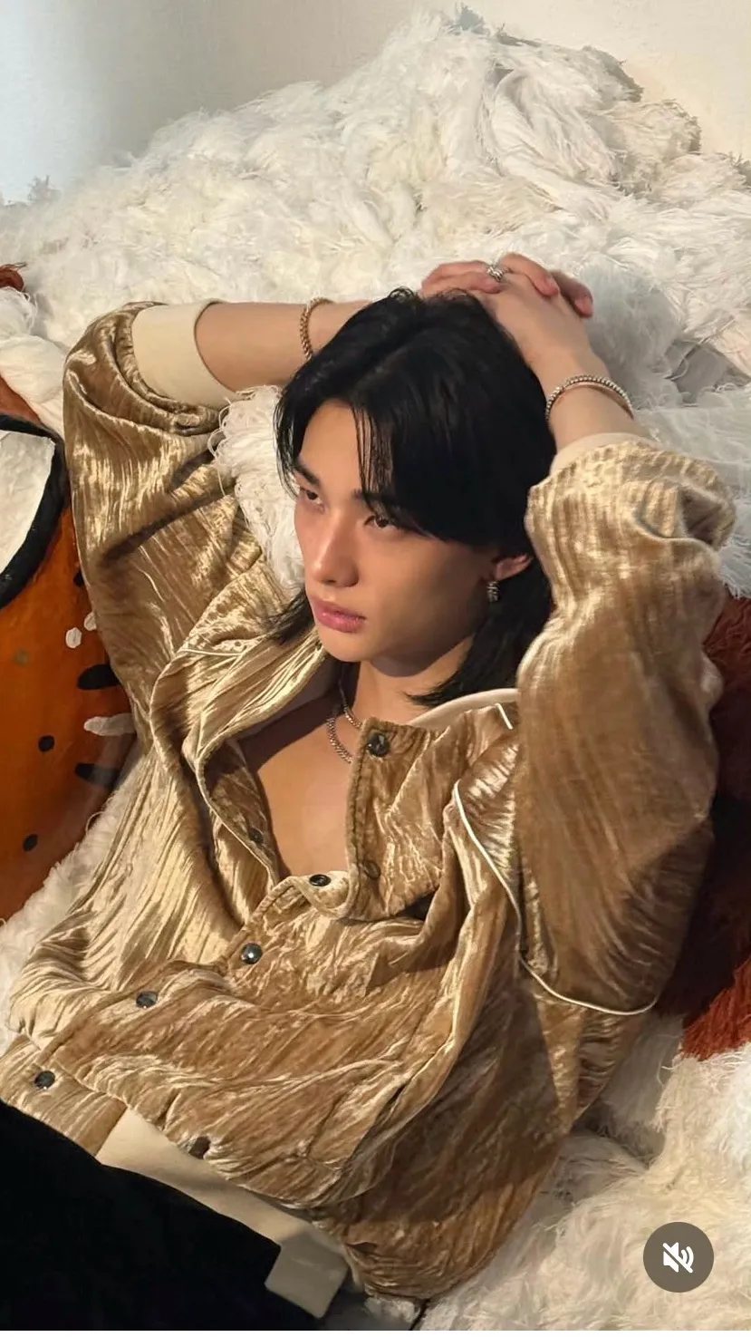 ai character: Hyunjin 🔥☄️ background