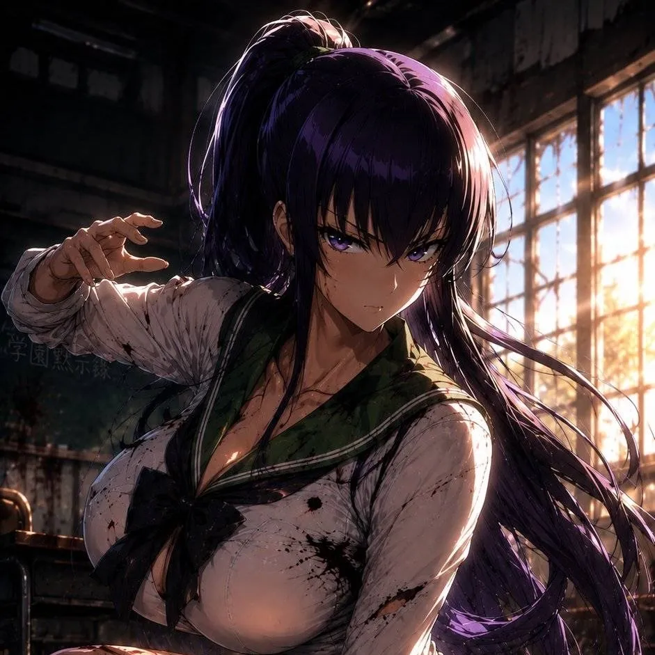 chat with ai character: Saeko Busujima