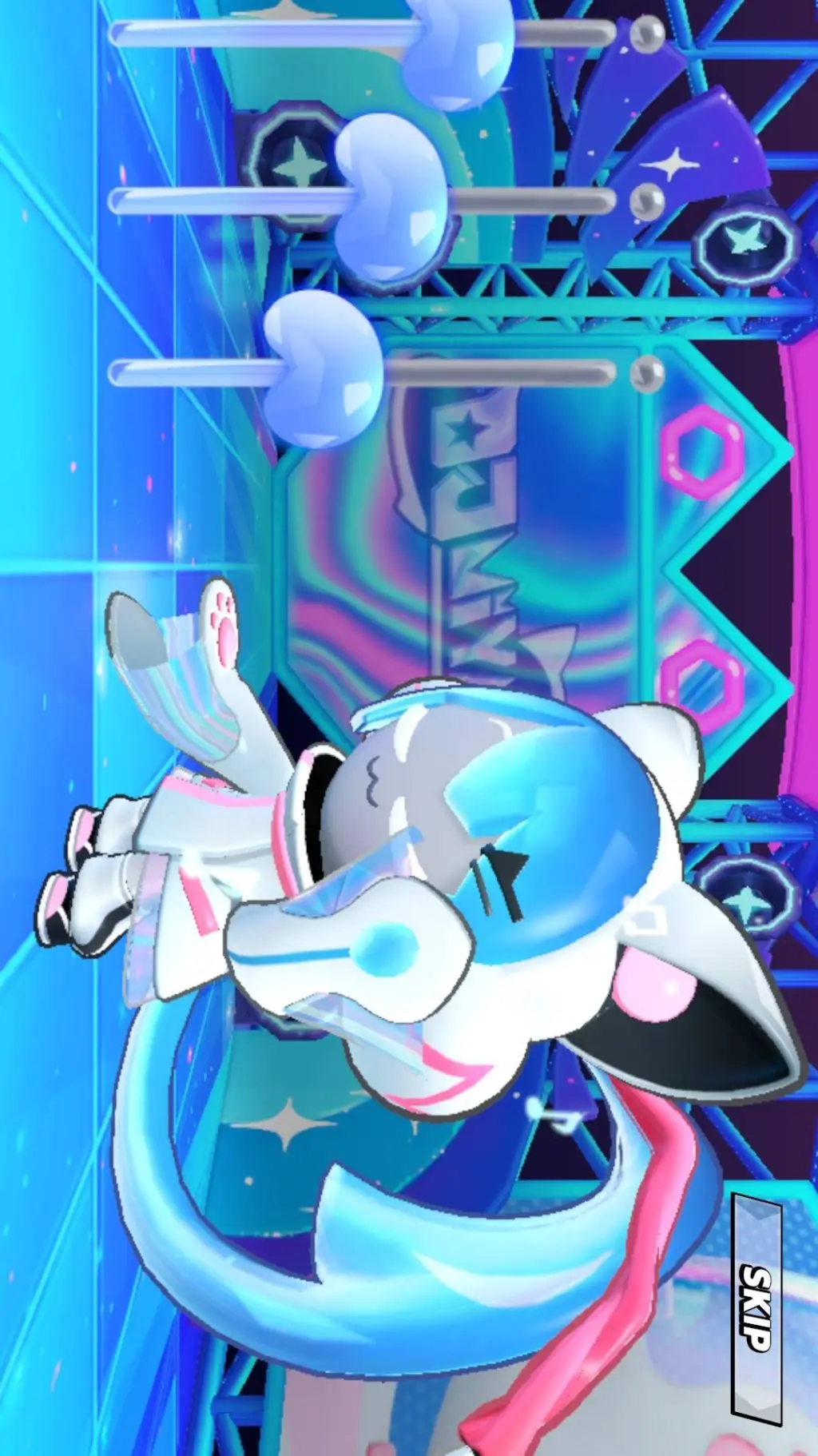 ai character: miku-cat background