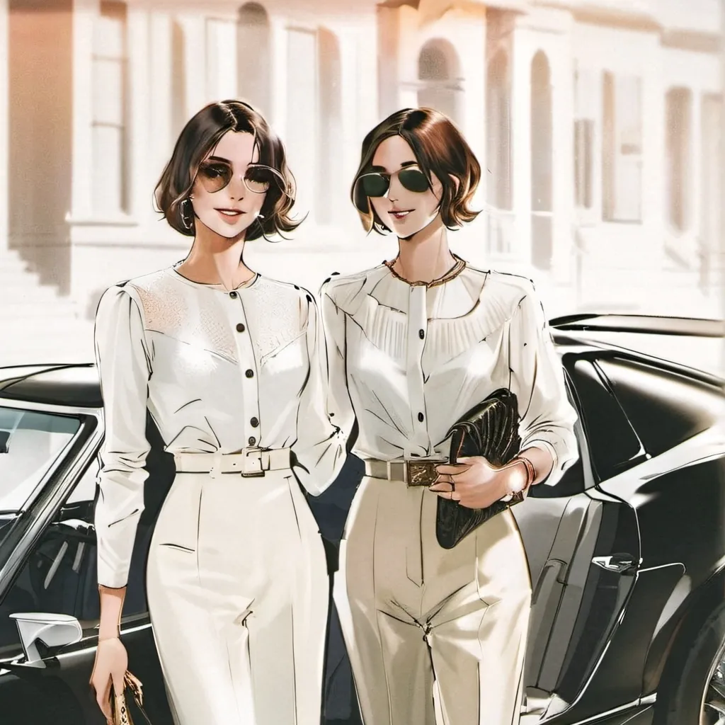 chat with ai character: two girls