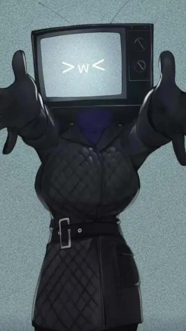 ai character: TV Woman  background