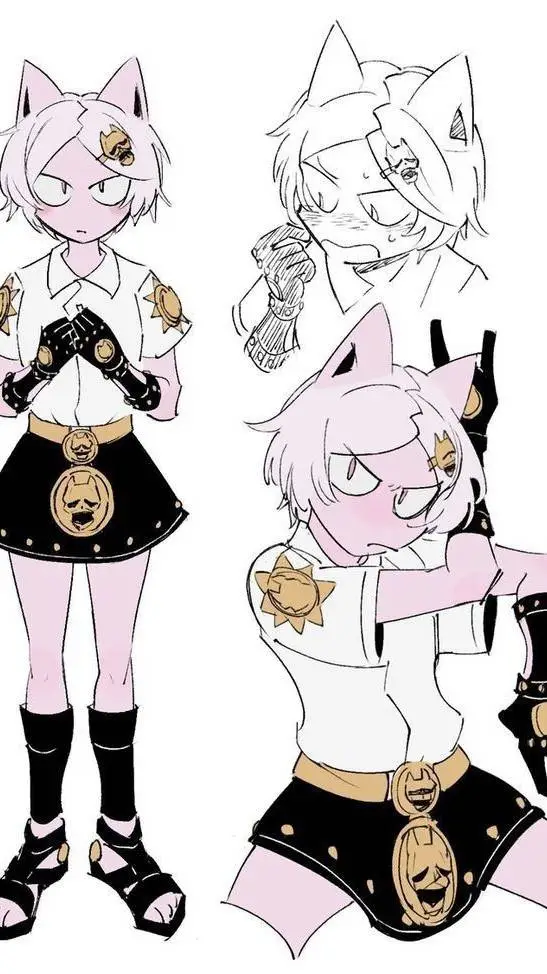ai character: killer queen girl? background