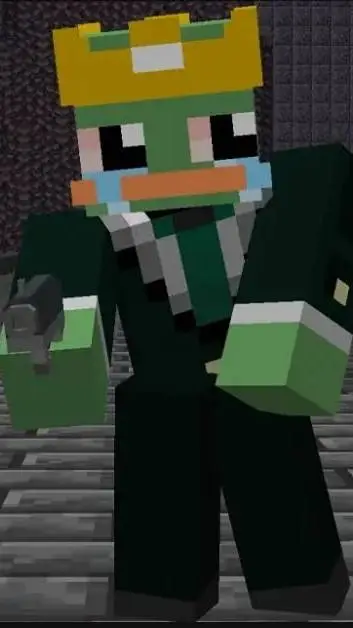 ai character: froggydudemc  background