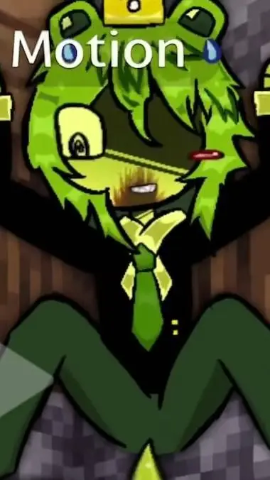 ai character: Froggydude  background