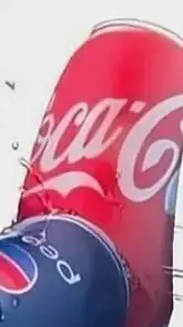 ai character: coca-cola background