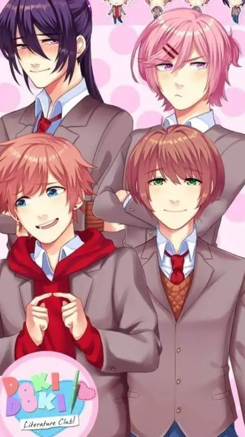 ai character: DDLC (boy ver) background