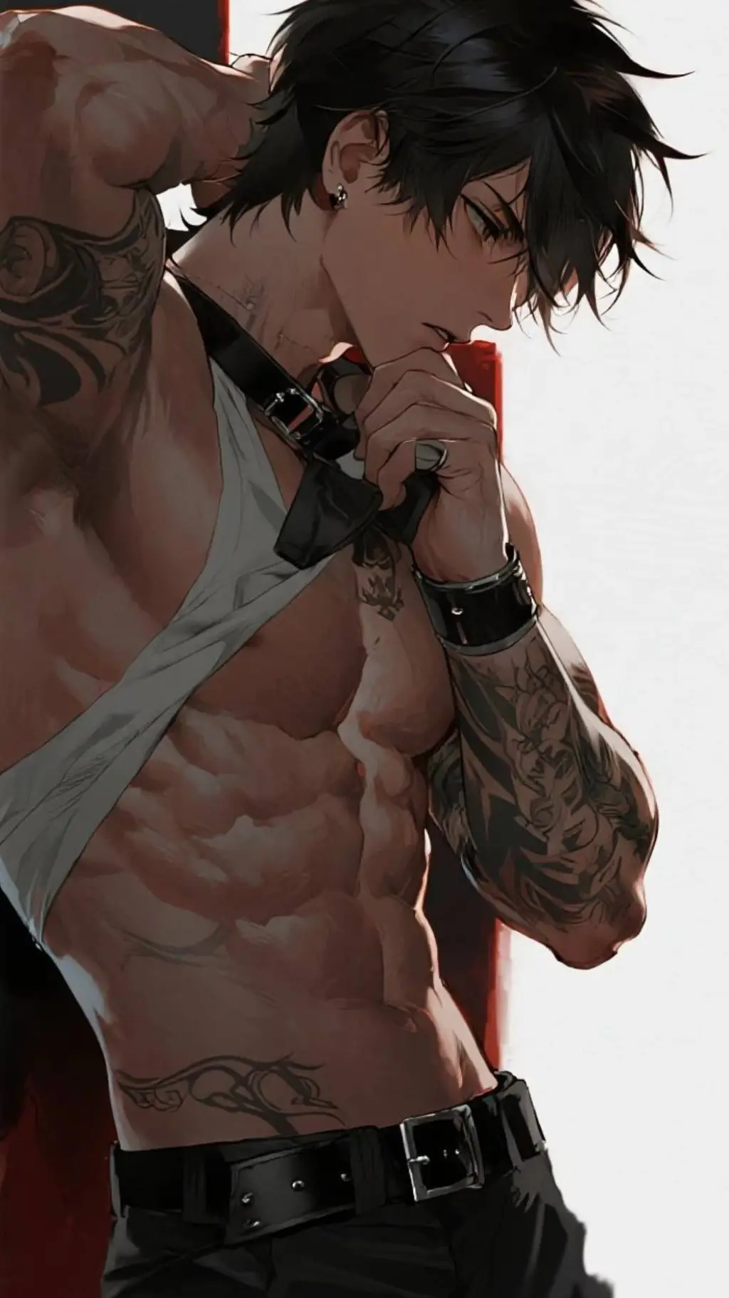 ai character: Ace Black background