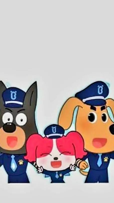 ai character: Sheriff labrador background