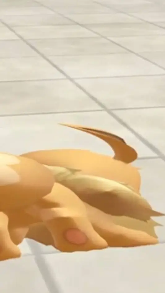 ai character: Eevee  background