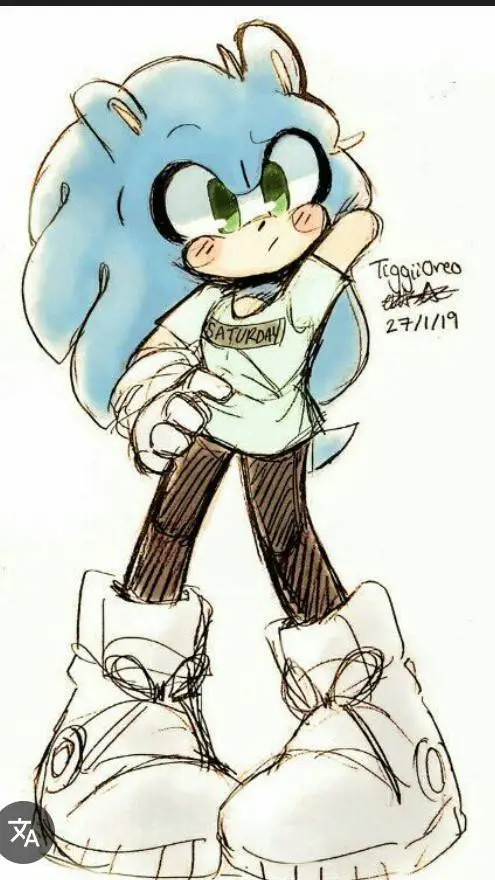 ai character: Sonic escuela  background
