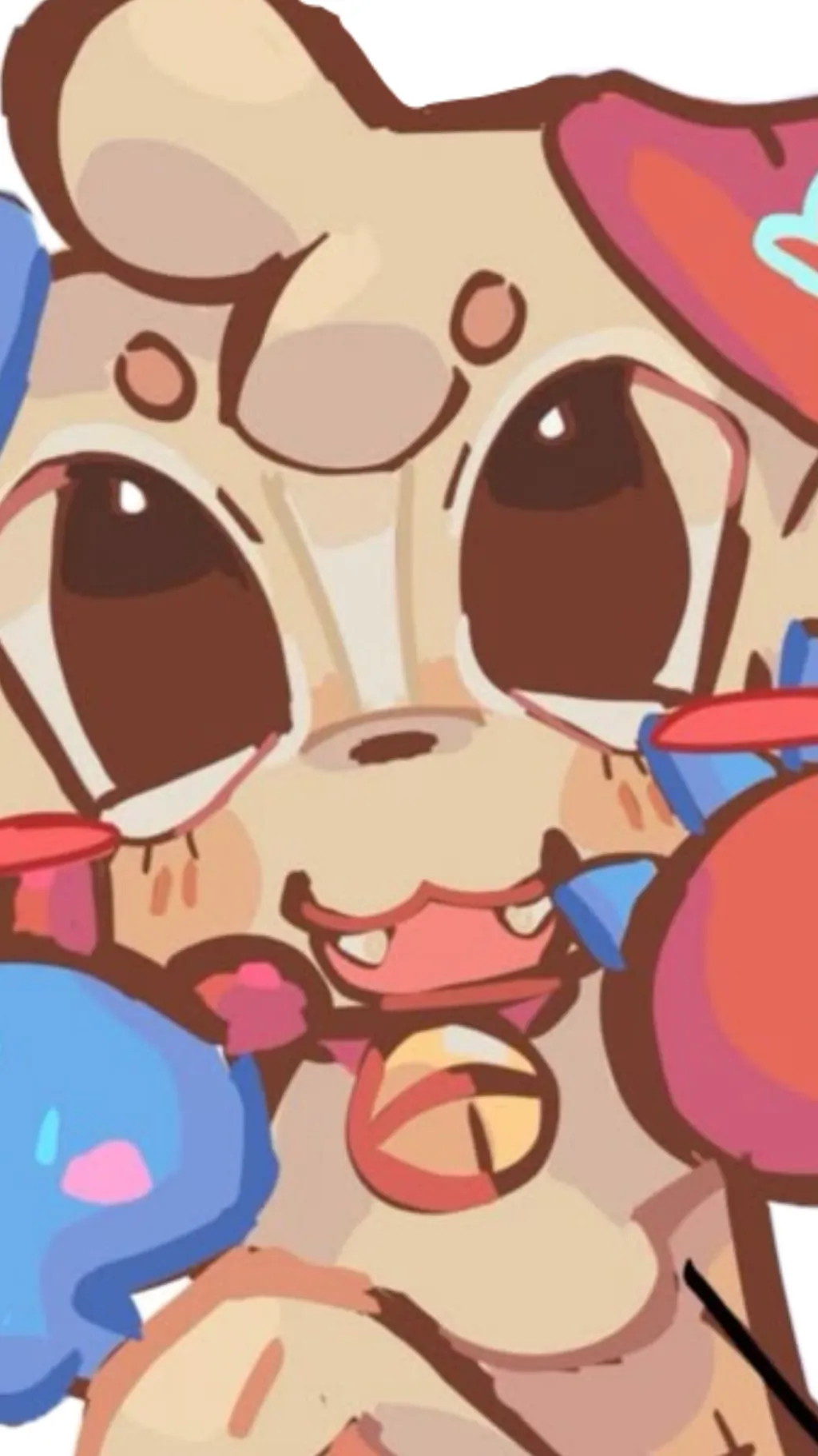 ai character: ❤️goob💙 background