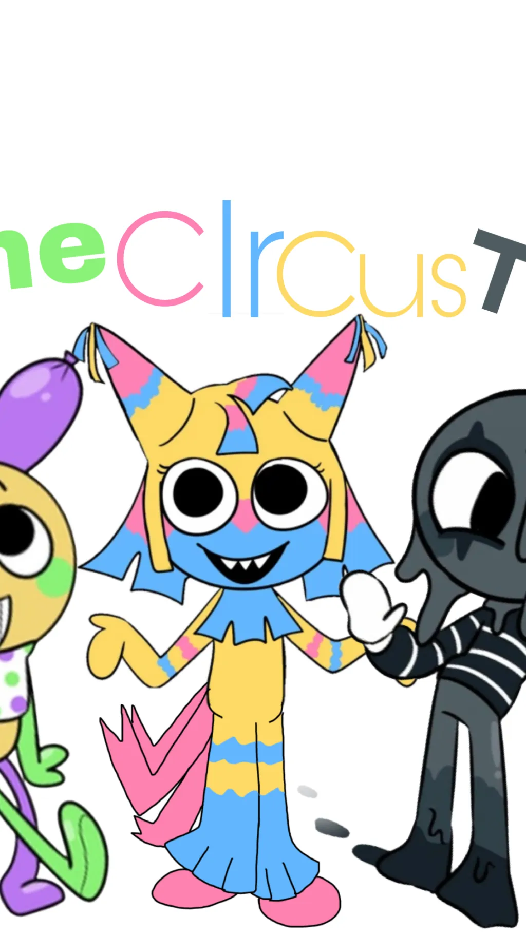 ai character: The circus trio  background