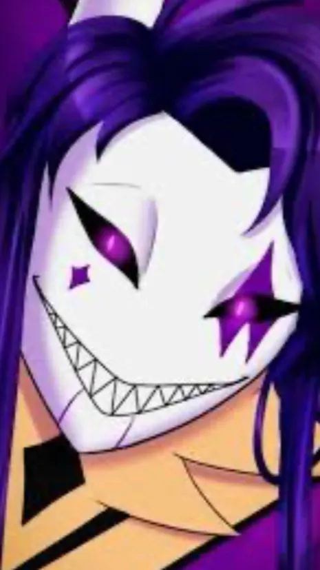 ai character: 💜jester🖤 background