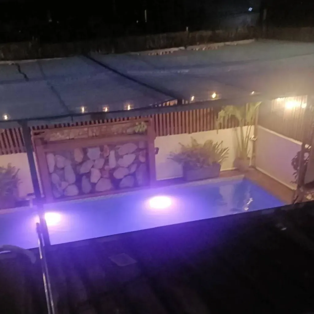 chat with ai character: swimming pool