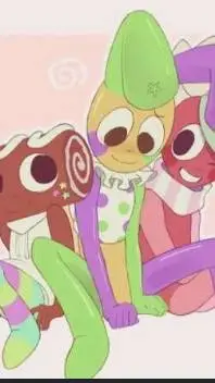 ai character: fruitcakefunny background