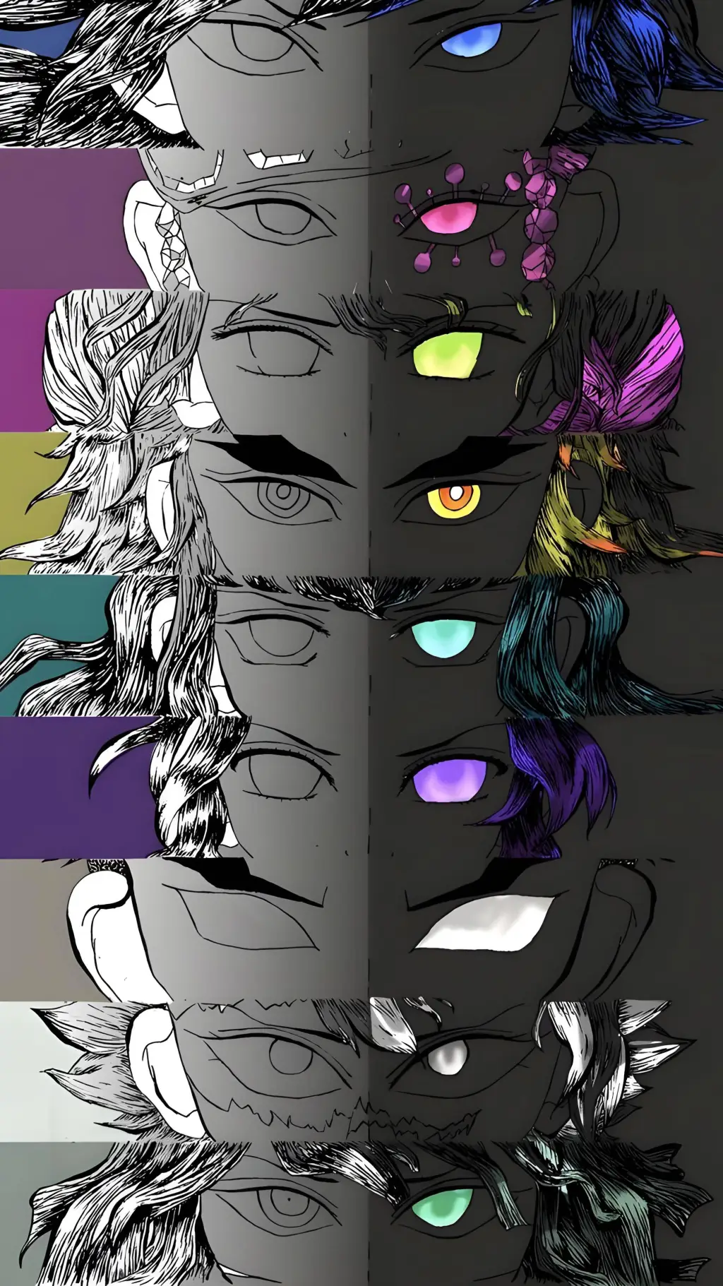 ai character: kny A ou V background