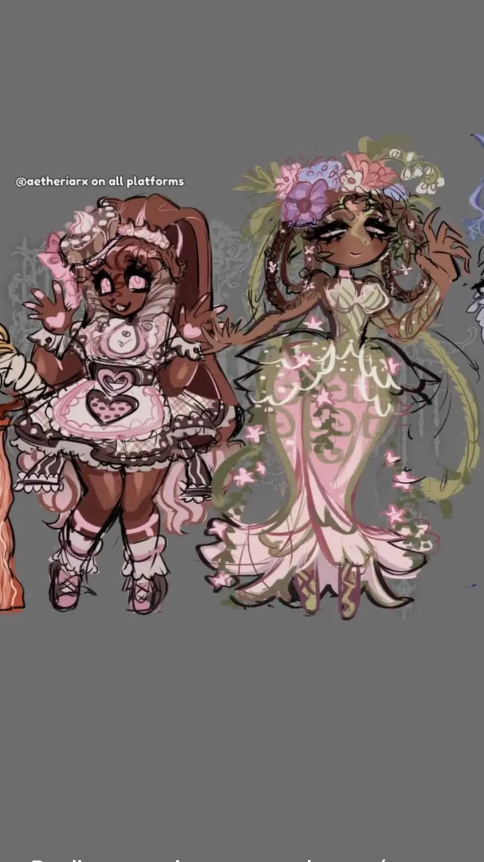 ai character: cocoa e bassie background