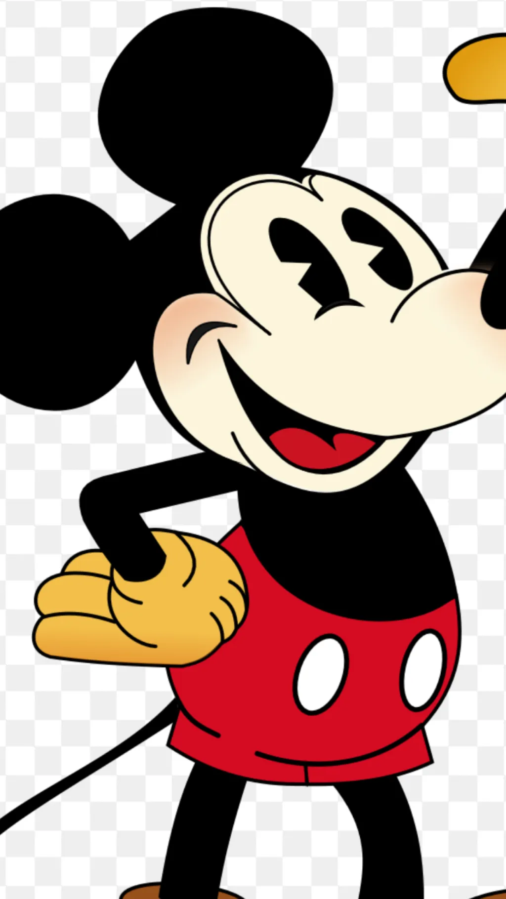 ai character: Mickey Mouse background