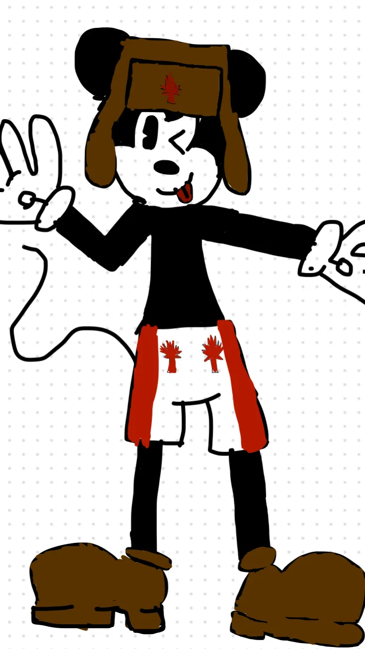 ai character: Canada mouse background