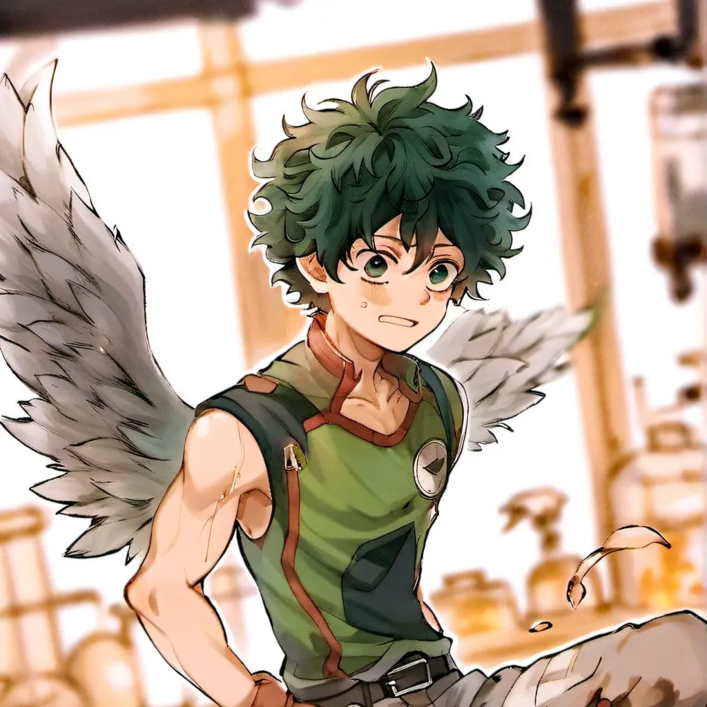 chat with ai character: experimented deku 