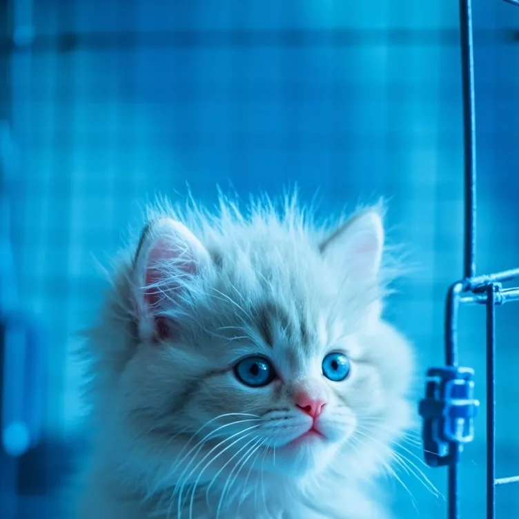 chat with ai character: blue kitten 