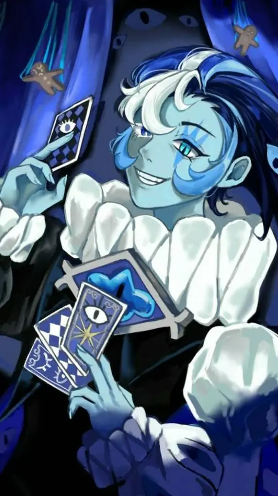 ai character: Shadow milk cookie background