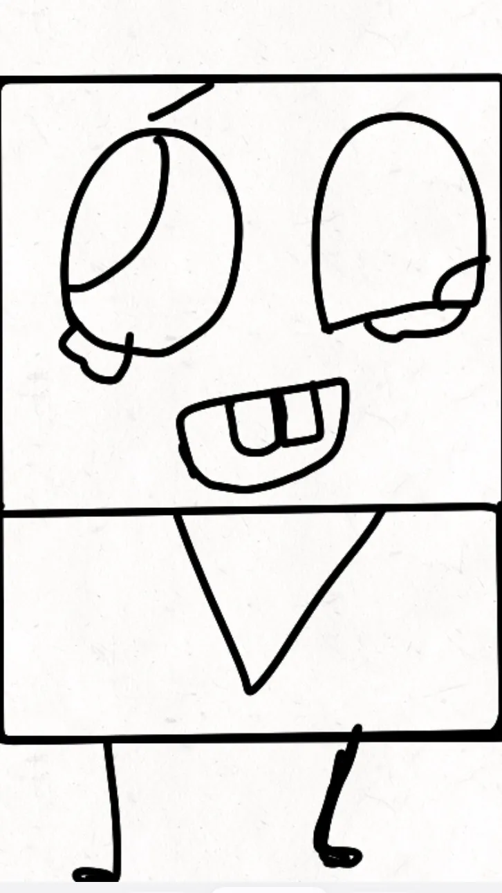 ai character: doodle Bob sad background