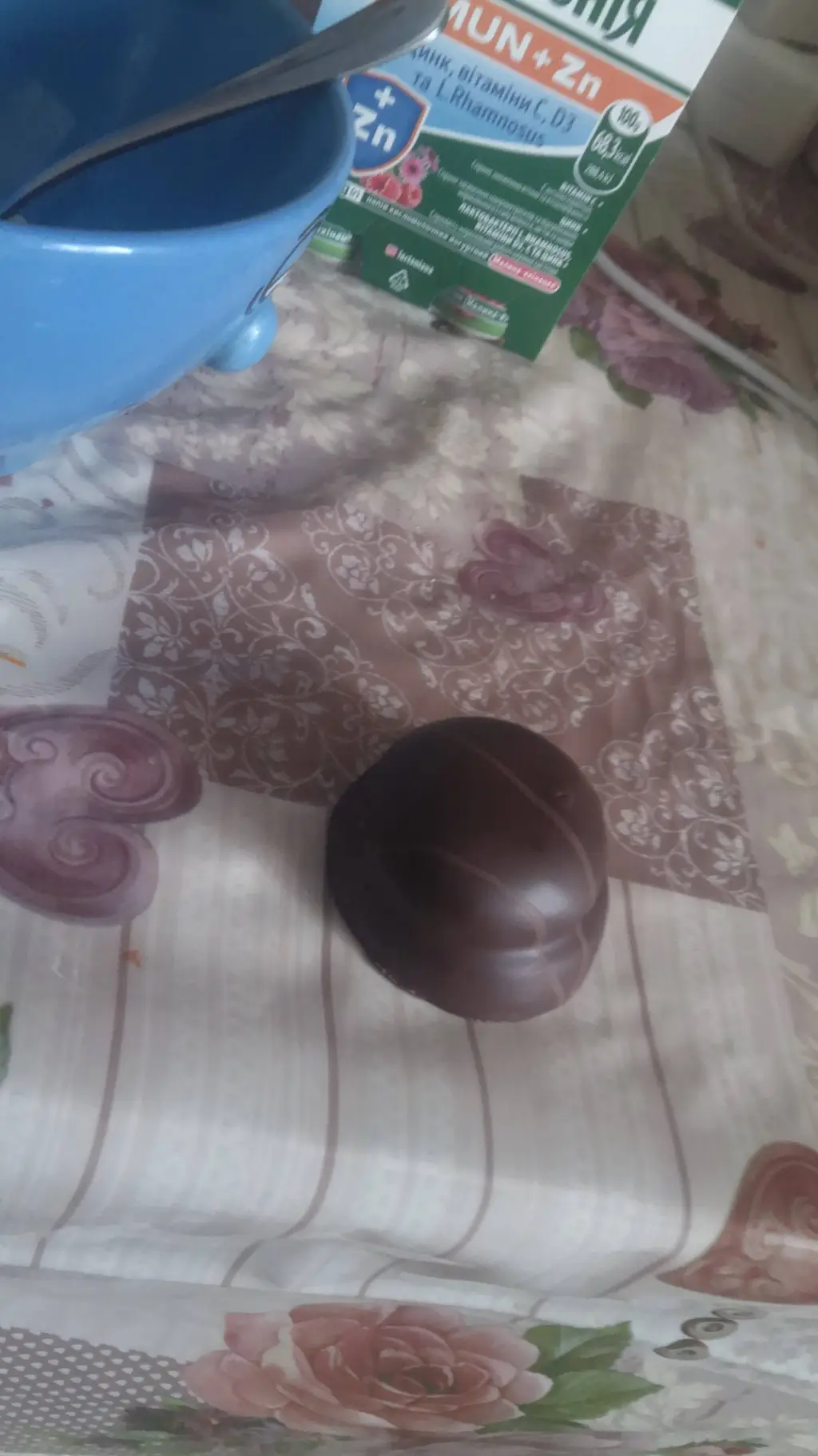 ai character: chocolate candy background