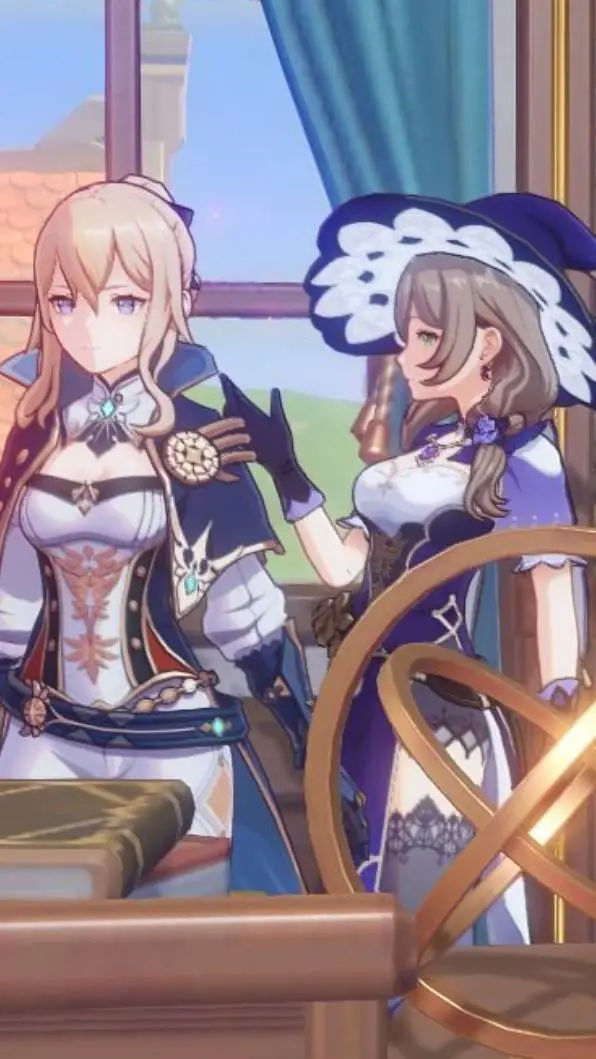 ai character: Lisa x Jean  background