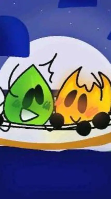 ai character: firey x leafy🧡💚🔥 background