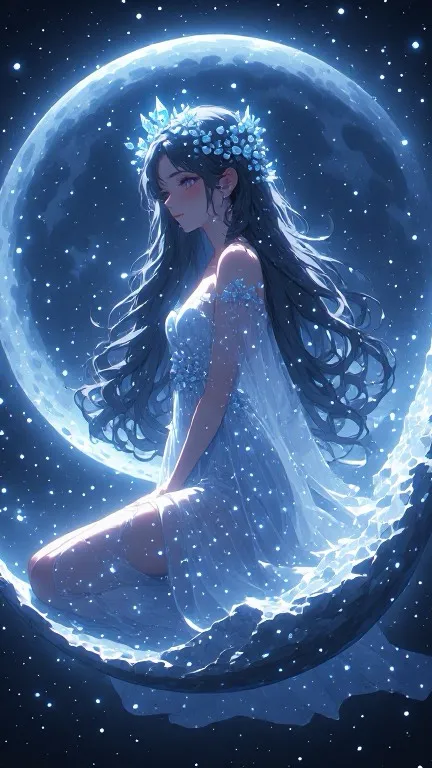 ai character: Luna Moon Princess background
