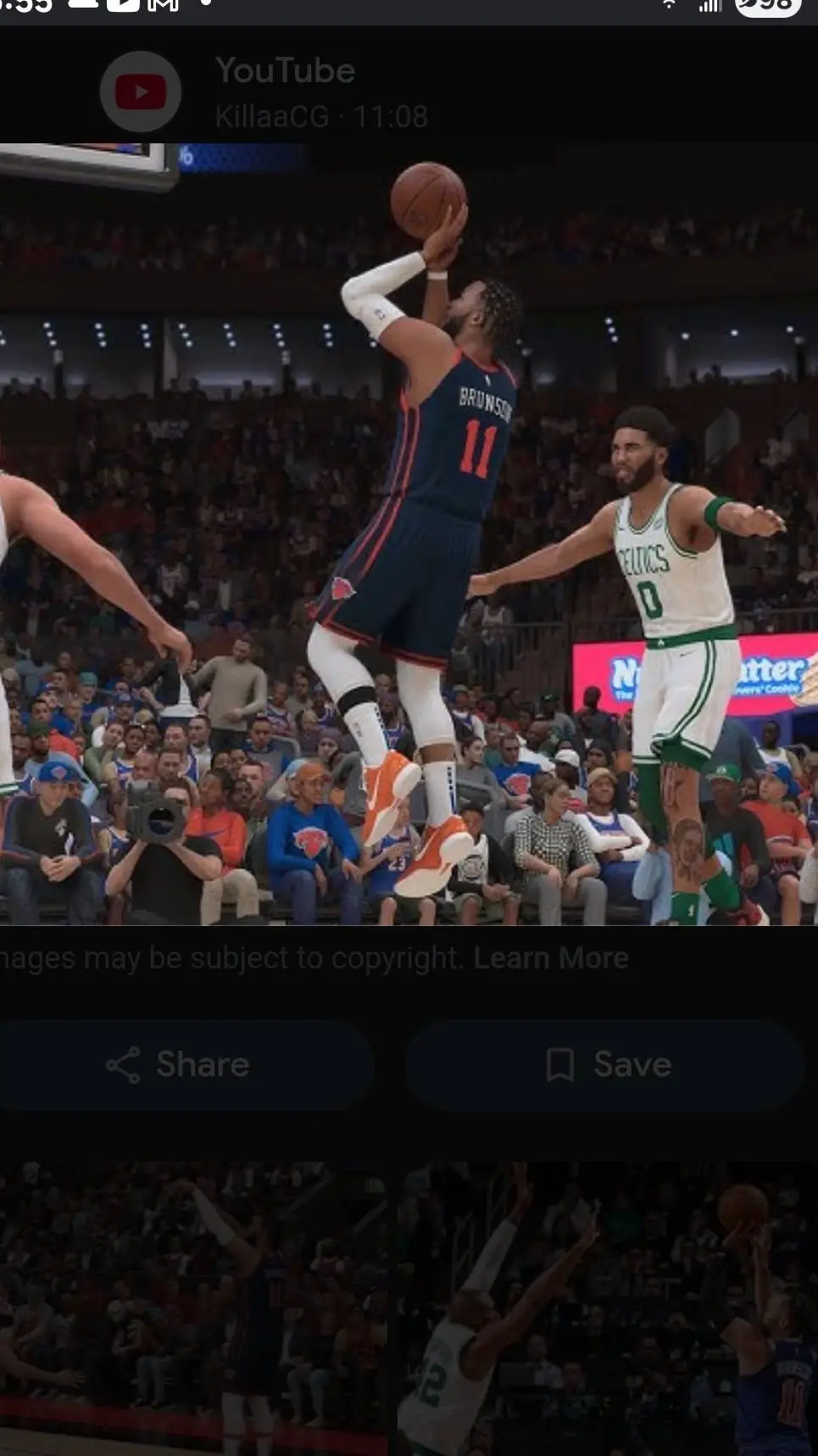 ai character: Jalen brunson  background