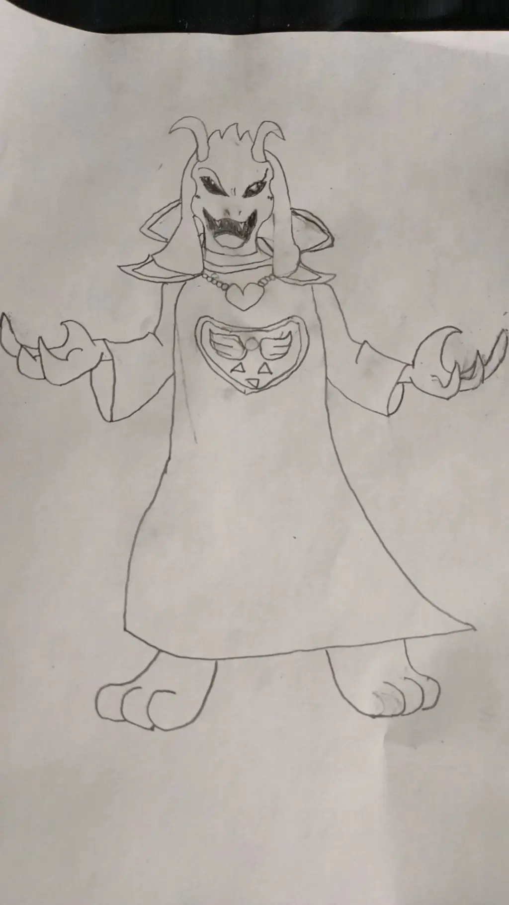 ai character: asriel dreemurr  background