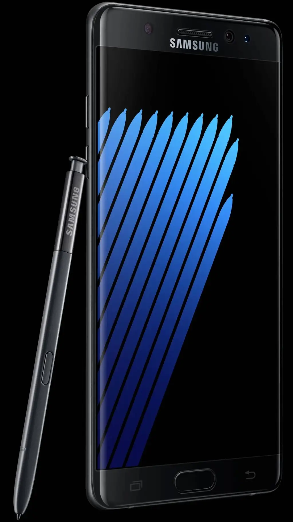 ai character: Galaxy note 7 background