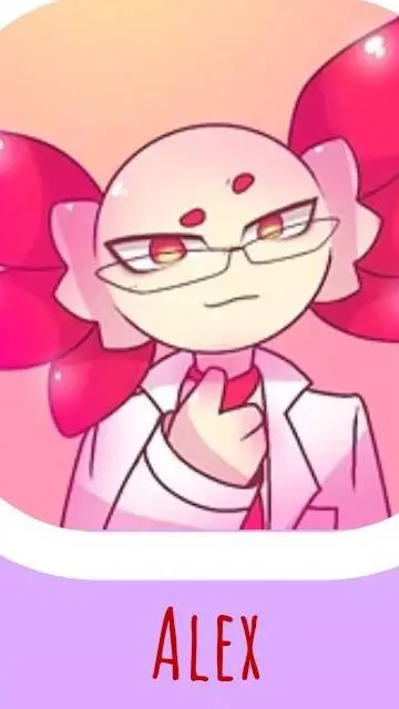 ai character: Alex Axolotl  background