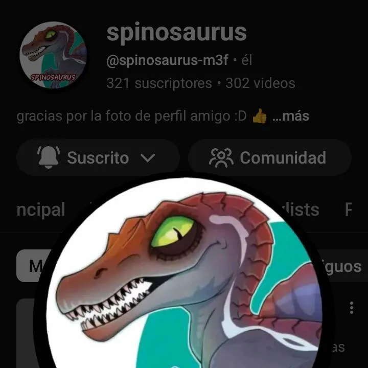chat with ai character: spinosaurus