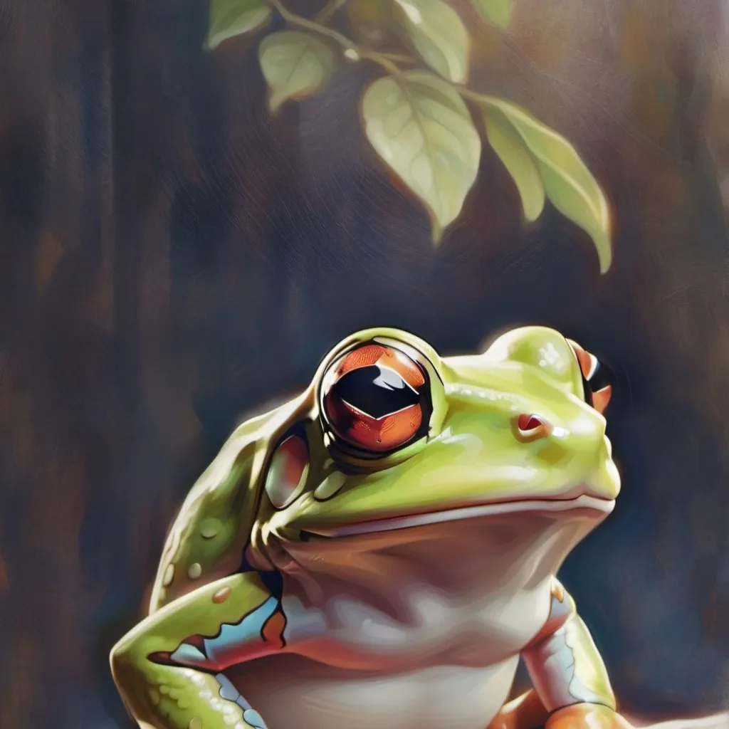 chat with ai character: frog