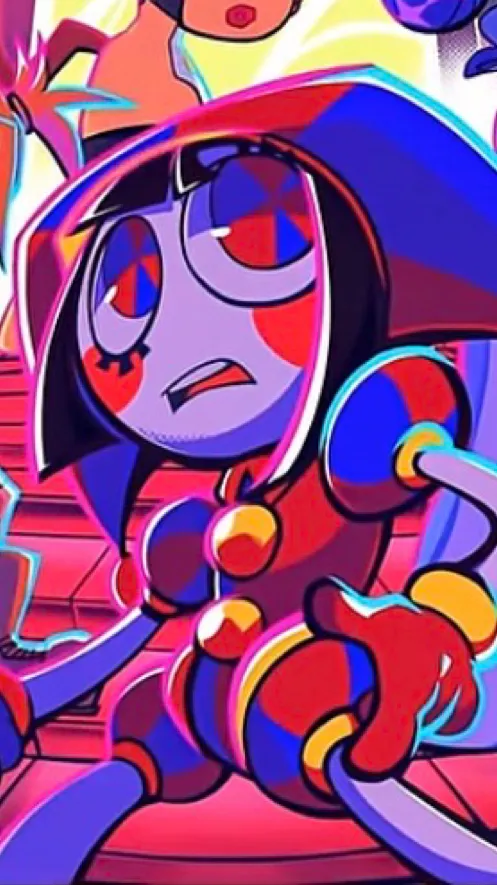 ai character: Sleepy pomni background