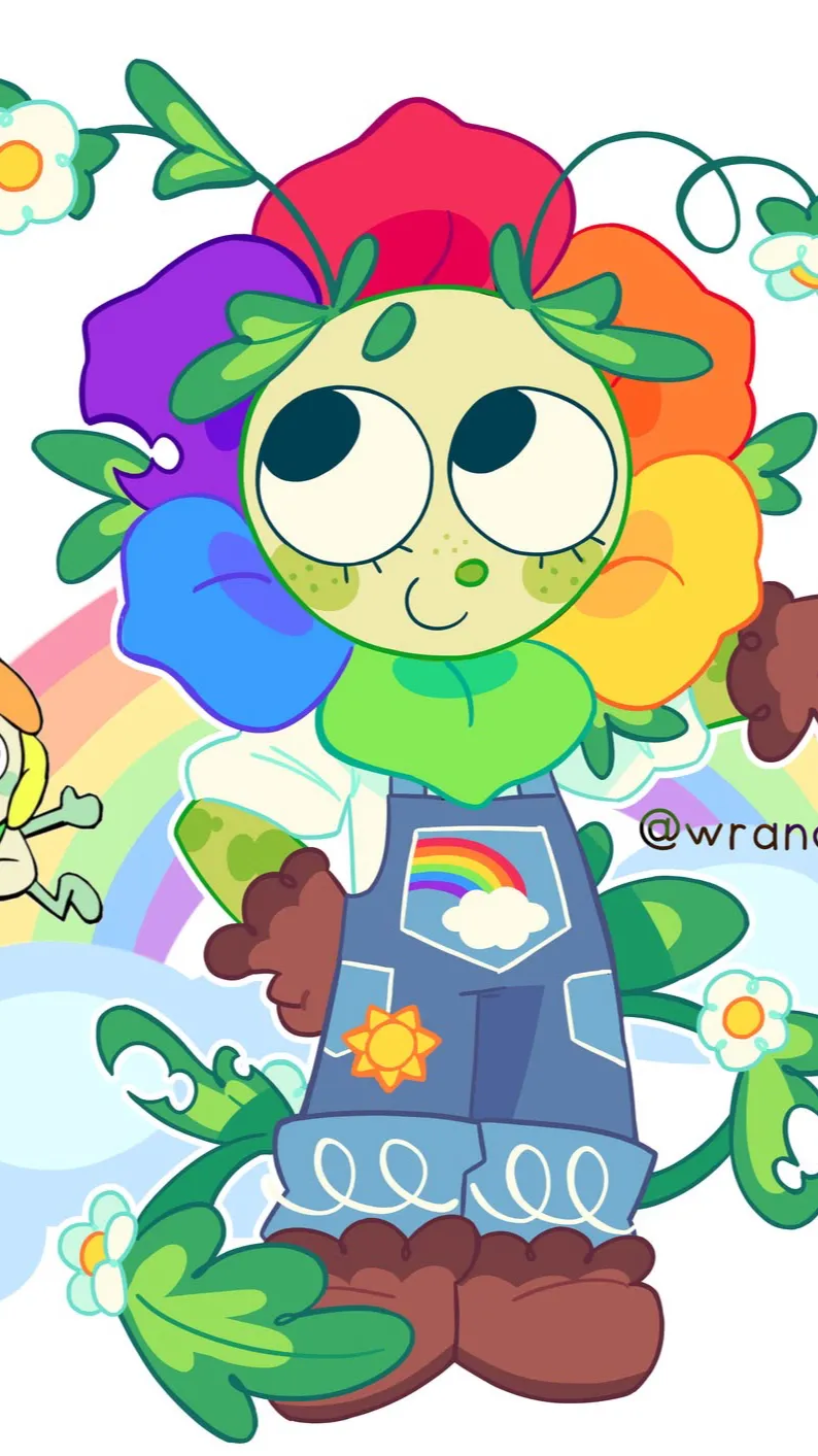ai character: Moonflower  background