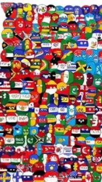 ai character: countryballs pet background