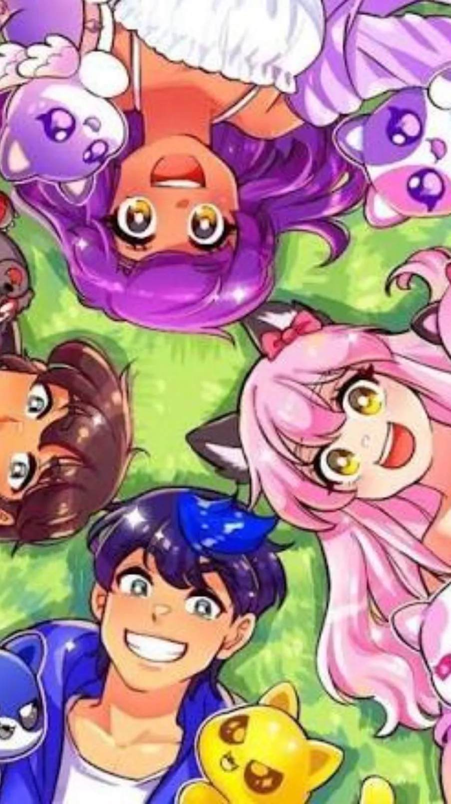 ai character: Aphmau reacts KNY background