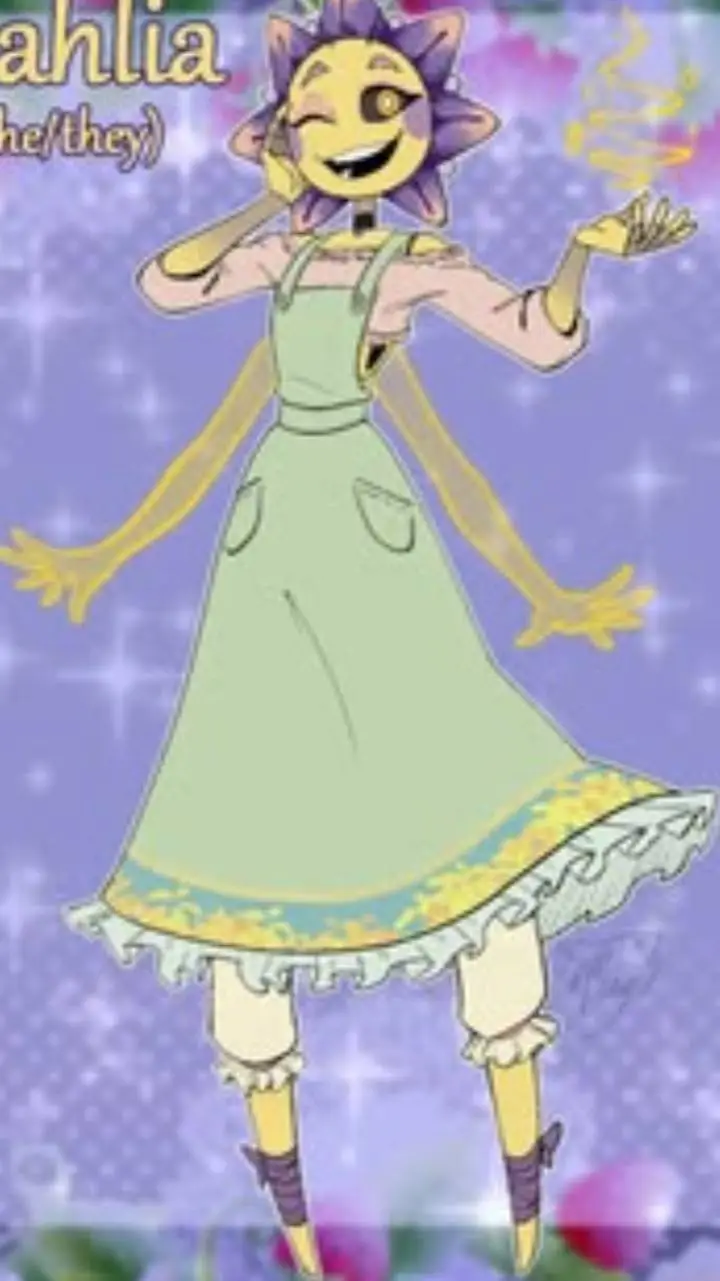ai character: Dahlia  background