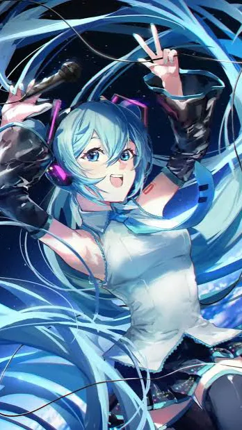 ai character: Hatsune Miku background