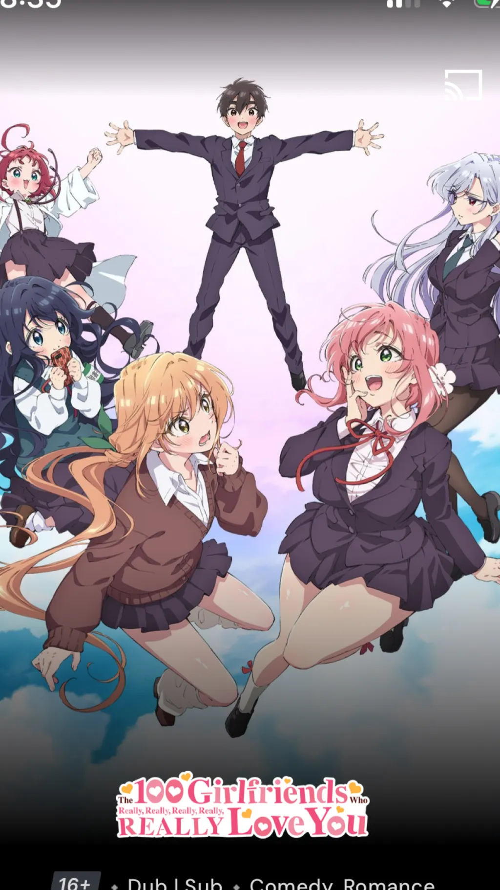 ai character: 100 Girlfriends background